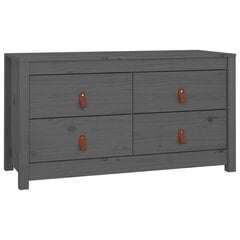 Senkki harmaa 100x40x54 cm täysi mänty hinta ja tiedot | Olohuoneen kaapit ja lipastot | hobbyhall.fi