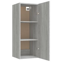 Seinäkaappi harmaa Sonoma 34,5x34x90 cm tekninen puu hinta ja tiedot | Olohuoneen kaapit ja lipastot | hobbyhall.fi