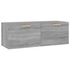 Seinäkaappi harmaa Sonoma 100x36,5x35 cm tekninen puu hinta ja tiedot | Olohuoneen kaapit ja lipastot | hobbyhall.fi