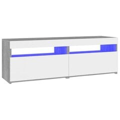 TV-tasot 2 kpl LED-valoilla harmaa Sonoma 60x35x40 cm hinta ja tiedot | TV-tasot | hobbyhall.fi