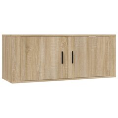 Seinäkiinnitettävä TV-taso Sonoma-tammi 100x34,5x40 cm hinta ja tiedot | TV-tasot | hobbyhall.fi