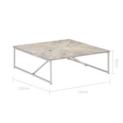 Sohvapöytä 110x110x36 cm mangopuu hinta ja tiedot | Sohvapöydät | hobbyhall.fi