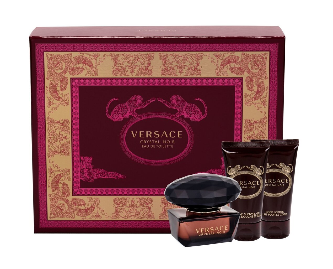 Versace Crystal Noir -sarja: EDT naisille 50 ml + vartalovoide 50 ml + suihkugeeli 50 ml hinta ja tiedot | Naisten hajuvedet | hobbyhall.fi