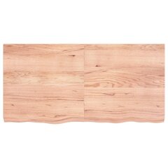 Seinähylly vaaleanruskea 120x60x(2-6) cm käsitelty täystammi hinta ja tiedot | Hyllyt | hobbyhall.fi