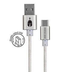 USB to Type-C 2m Cable - valkoinen hinta ja tiedot | Spartan Gear Kodinkoneet ja kodinelektroniikka | hobbyhall.fi