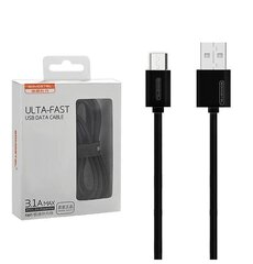 Kaapeli Somostel, Micro USB, 1,2 m, musta hinta ja tiedot | Somostel Kodinkoneet ja kodinelektroniikka | hobbyhall.fi