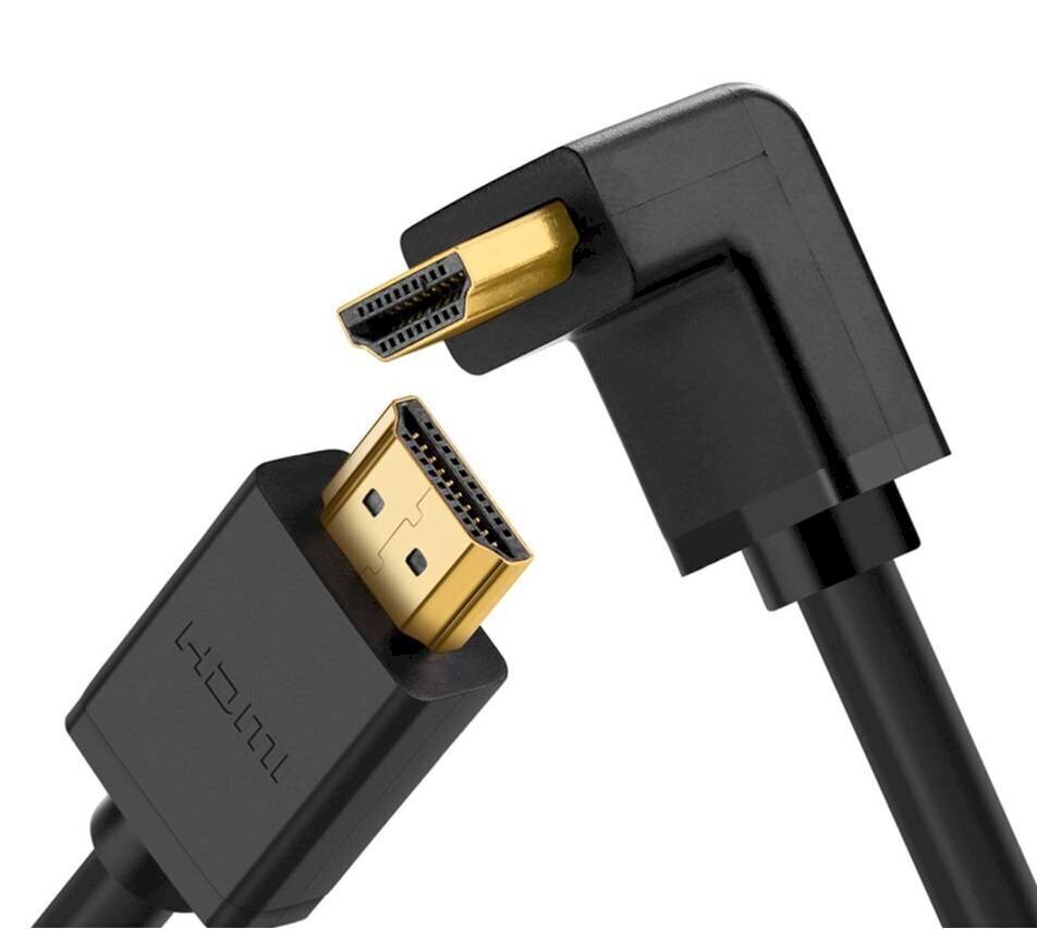 UGREEN HD103-kulmakaapeli HDMI-HDMI, 4K, 2m (musta) hinta ja tiedot | Kaapelit ja adapterit | hobbyhall.fi