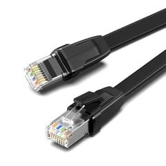 UGREEN NW134 Cat 8 U / FTP Flat Ethernet RJ45 Kaapeli Pure Copper 5m (musta). hinta ja tiedot | Ugreen Kodinkoneet ja kodinelektroniikka | hobbyhall.fi