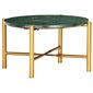 Sohvapöytä vihreä 60x60x35 cm aito kivi marmorikuviolla hinta ja tiedot | Sohvapöydät | hobbyhall.fi