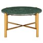 Sohvapöytä vihreä 60x60x35 cm aito kivi marmorikuviolla hinta ja tiedot | Sohvapöydät | hobbyhall.fi