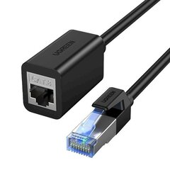 UGREEN NW192 Cat 8 S / FTP Ethernet RJ45 laajennus uros / naaras Patch Cords 0,5 m (musta). hinta ja tiedot | Kaapelit ja adapterit | hobbyhall.fi