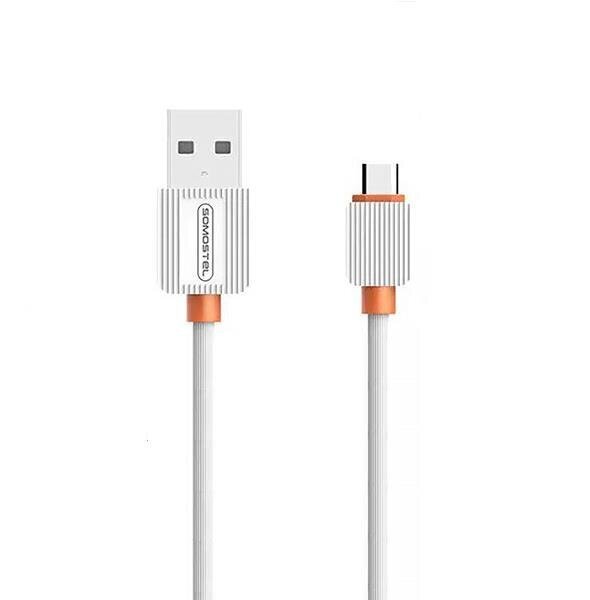 Kaapeli Somostel, USB Type C, 1 m, valkoinen hinta ja tiedot | Kaapelit ja adapterit | hobbyhall.fi