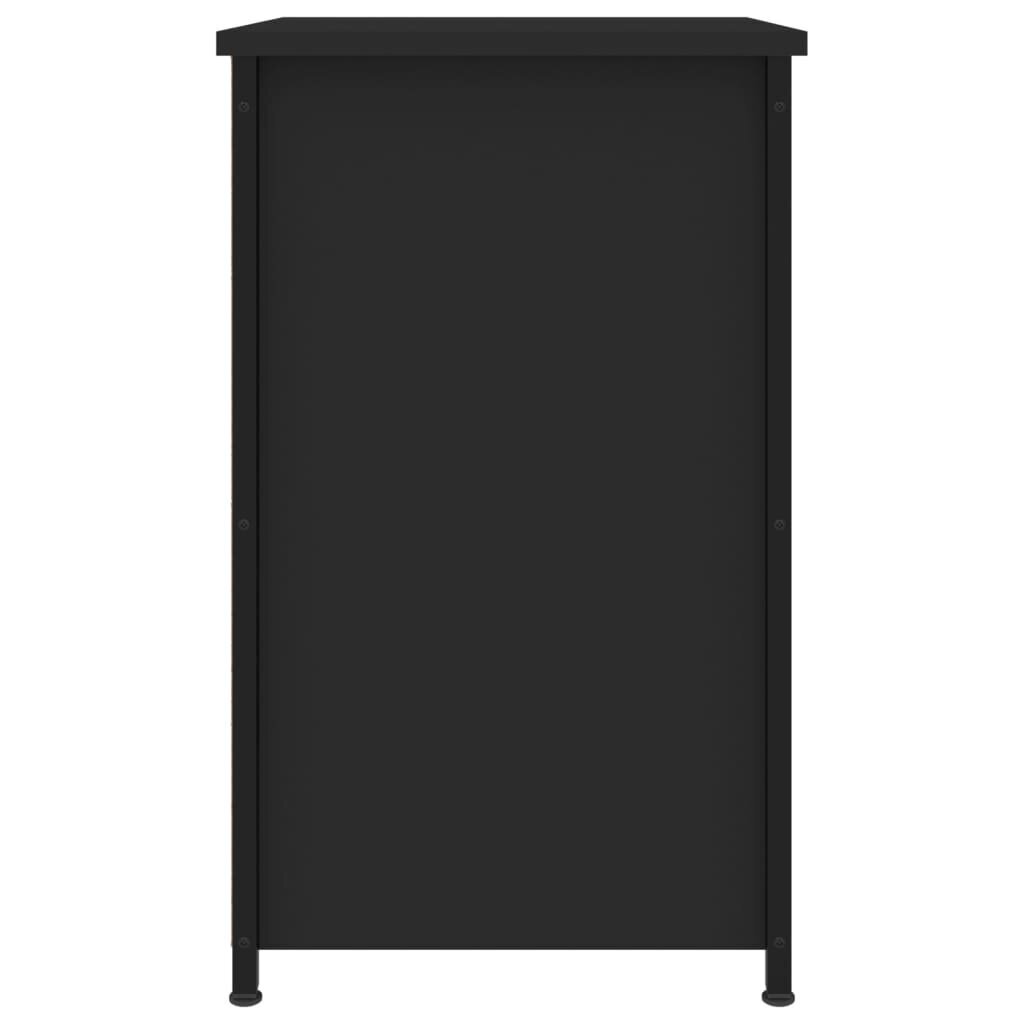 Yöpöytä musta 40x36x60 cm tekninen puu hinta ja tiedot | Yöpöydät | hobbyhall.fi