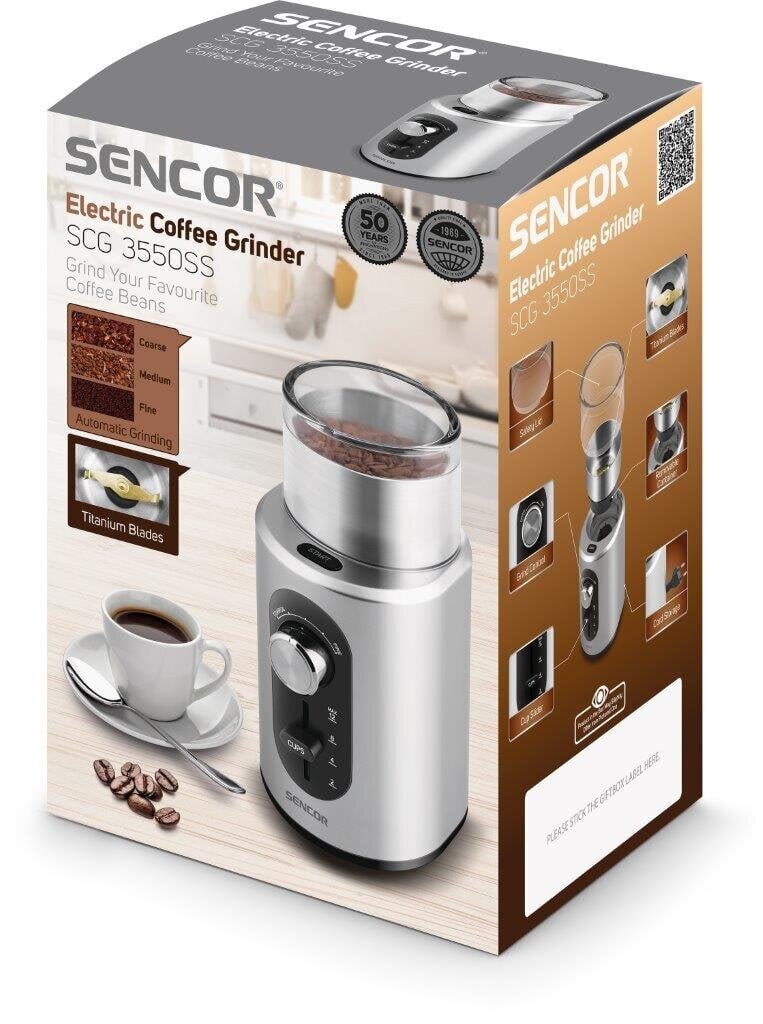 Sencor SCG3550SS hinta ja tiedot | Kahvimyllyt | hobbyhall.fi