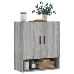 Seinäkaappi harmaa Sonoma 60x31x70 cm tekninen puu hinta ja tiedot | Olohuoneen kaapit ja lipastot | hobbyhall.fi