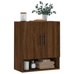 Seinäkaappi ruskea tammi 60x31x70 cm tekninen puu hinta ja tiedot | Olohuoneen kaapit ja lipastot | hobbyhall.fi