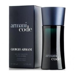 Giorgio Armani Code Homme EDT Miehille 50 ml hinta ja tiedot | Miesten hajuvedet | hobbyhall.fi