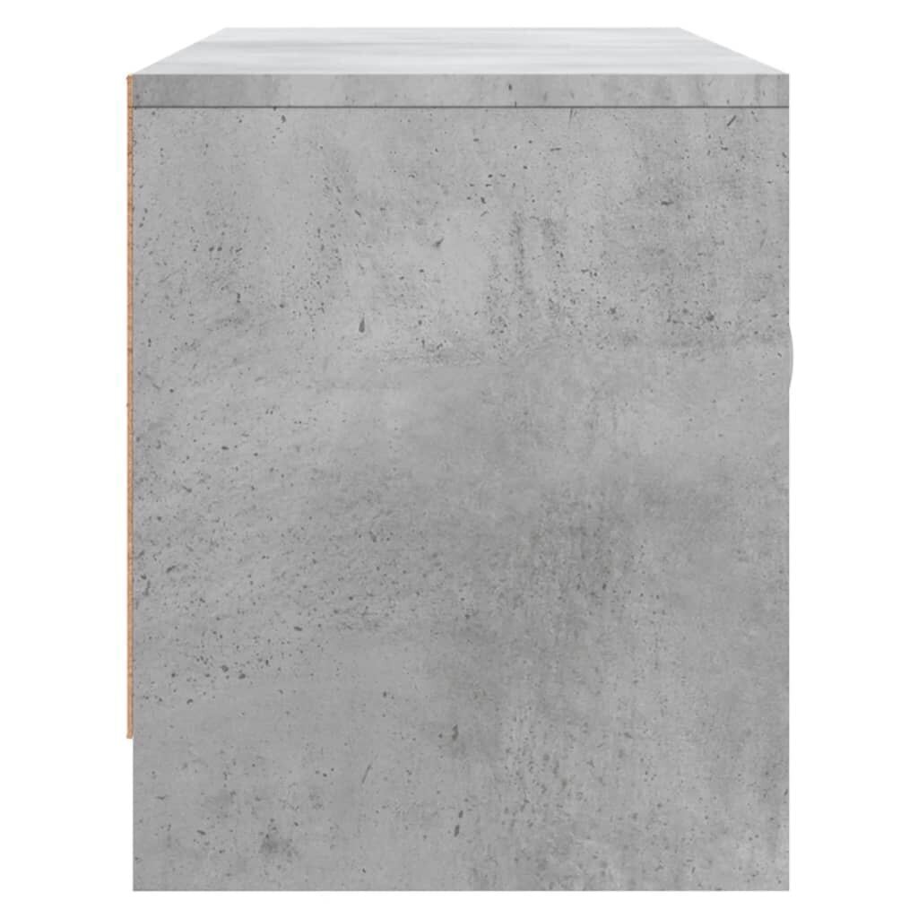 TV-taso betoninharmaa 102x30x37,5 cm tekninen puu hinta ja tiedot | TV-tasot | hobbyhall.fi