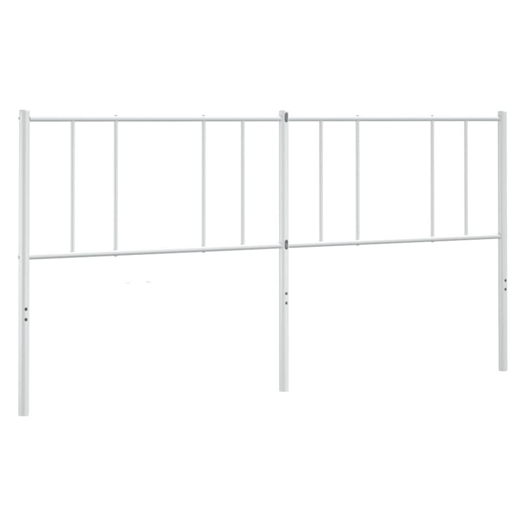 Metallinen sängynpääty valkoinen 200 cm hinta ja tiedot | Sängyt | hobbyhall.fi