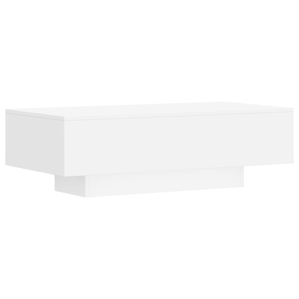 Sohvapöytä valkoinen 100x49,5x31 cm tekninen puu hinta ja tiedot | Sohvapöydät | hobbyhall.fi