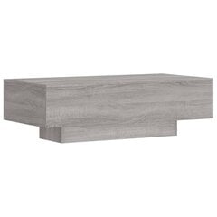 Sohvapöytä harmaa Sonoma 100x49,5x31 cm tekninen puu hinta ja tiedot | Sohvapöydät | hobbyhall.fi