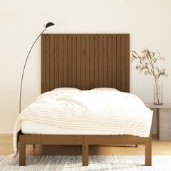 Sängynpääty seinälle hunajanruskea 127,5x3x110 cm täysi mänty hinta ja tiedot | Sängyt | hobbyhall.fi