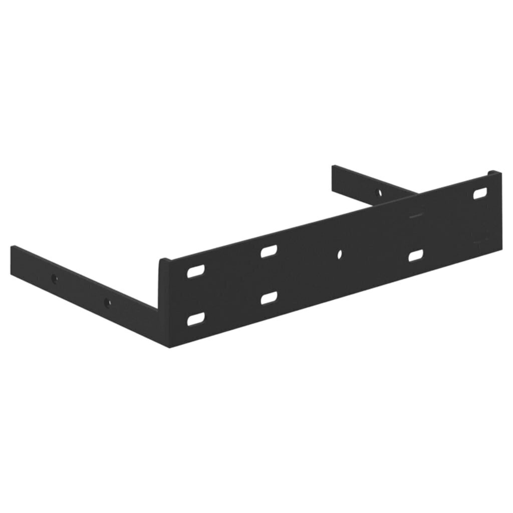 Kelluvat seinähyllyt 4 kpl tammi ja valkoinen 23x23,5x3,8cm MDF hinta ja tiedot | Hyllyt | hobbyhall.fi