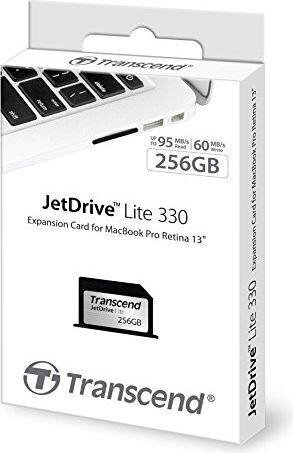 -Muistikortti Transcend JetDrive Lite 330 256GB, sopii Apple MacBookPro Retinalle hinta ja tiedot | Kameran muistikortit | hobbyhall.fi