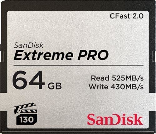 SANDISK Extreme Pro CFAST 2.0 64GB muistitikku hinta ja tiedot | Kameran muistikortit | hobbyhall.fi