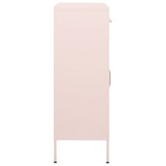 Varastokaappi pinkki 80x35x101,5 cm teräs hinta ja tiedot | Olohuoneen kaapit ja lipastot | hobbyhall.fi