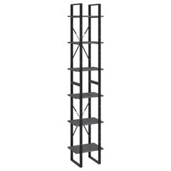 Korkea kaappi harmaa 40x30x210 cm täysi mänty hinta ja tiedot | Hyllyt | hobbyhall.fi