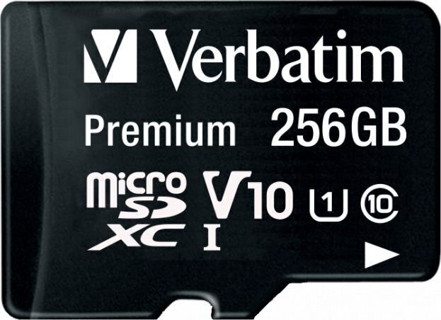 Verbatim Premium U1 256 GB MicroSDXC UHS-I Luokka 10 muistikortti 44087 hinta ja tiedot | Kameran muistikortit | hobbyhall.fi