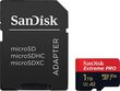 SANDISK MicroSDXC Extreme Pro 1TB 170MB/s A2 C10 V30 U4 hinta ja tiedot | Kameran muistikortit | hobbyhall.fi