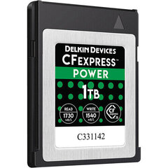 DELKIN CFEXPRESS POWER R1730 / W1430 1TB. hinta ja tiedot | Delkin Puhelimet, älylaitteet ja kamerat | hobbyhall.fi