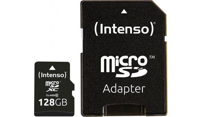 MEMORY MICRO SDXC 128GB C10/W/ADAPTER 3413491 INTENSO hinta ja tiedot | Kameran muistikortit | hobbyhall.fi