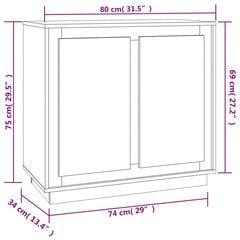 Senkki savutammi 80x34x75 cm tekninen puu hinta ja tiedot | Olohuoneen kaapit ja lipastot | hobbyhall.fi