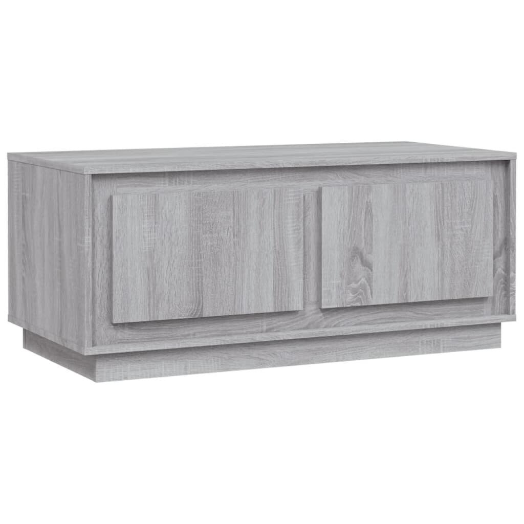 Sohvapöytä harmaa Sonoma 102x50x44 cm tekninen puu hinta ja tiedot | Sohvapöydät | hobbyhall.fi