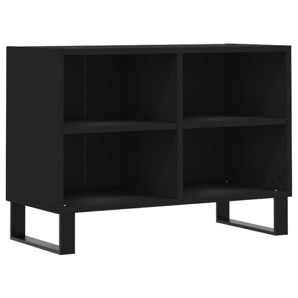 TV-taso musta 69,5x30x50 cm tekninen puu hinta ja tiedot | TV-tasot | hobbyhall.fi