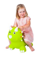 Jumpy-pomppueläin Triceratops, vihreä hinta ja tiedot | Vauvan lelut | hobbyhall.fi