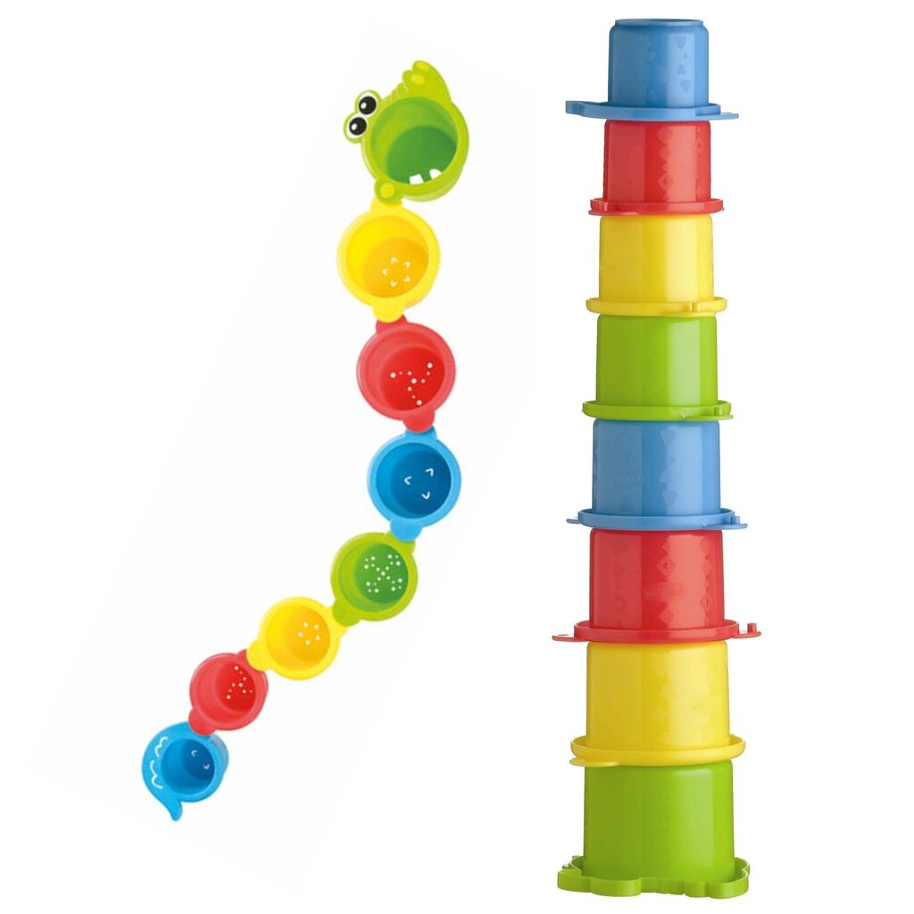 PLAYGRO kylpylelu Croc cups hinta ja tiedot | Vauvan lelut | hobbyhall.fi