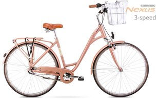 Kaupunkipyörä Romet Art Deco Eco, vaaleanpunainen hinta ja tiedot | Polkupyörät | hobbyhall.fi