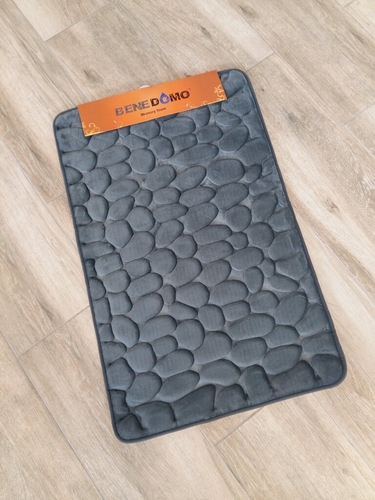 Benedomo-kylpyhuonematto, 50 x 80 cm, Deep Grey hinta ja tiedot | Kylpyhuoneen sisustus | hobbyhall.fi