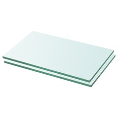 Hyllyt 2 kpl kirkas lasi 30x12 cm hinta ja tiedot | Hyllyt | hobbyhall.fi