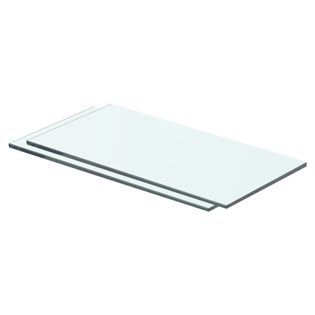 Hyllyt 2 kpl kirkas lasi 40x15 cm hinta ja tiedot | Hyllyt | hobbyhall.fi