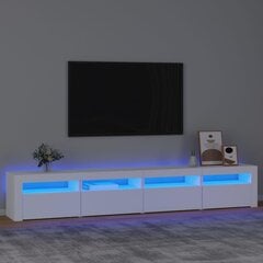 TV-taso LED-valoilla valkoinen 240x35x40 cm hinta ja tiedot | TV-tasot | hobbyhall.fi