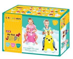 Jumpy-pomppueläin Jänis, vaaleansininen hinta ja tiedot | Vauvan lelut | hobbyhall.fi