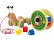 HAPE kehittävä lelu Pull and Play Shape Sorte, E0349 hinta ja tiedot | Vauvan lelut | hobbyhall.fi