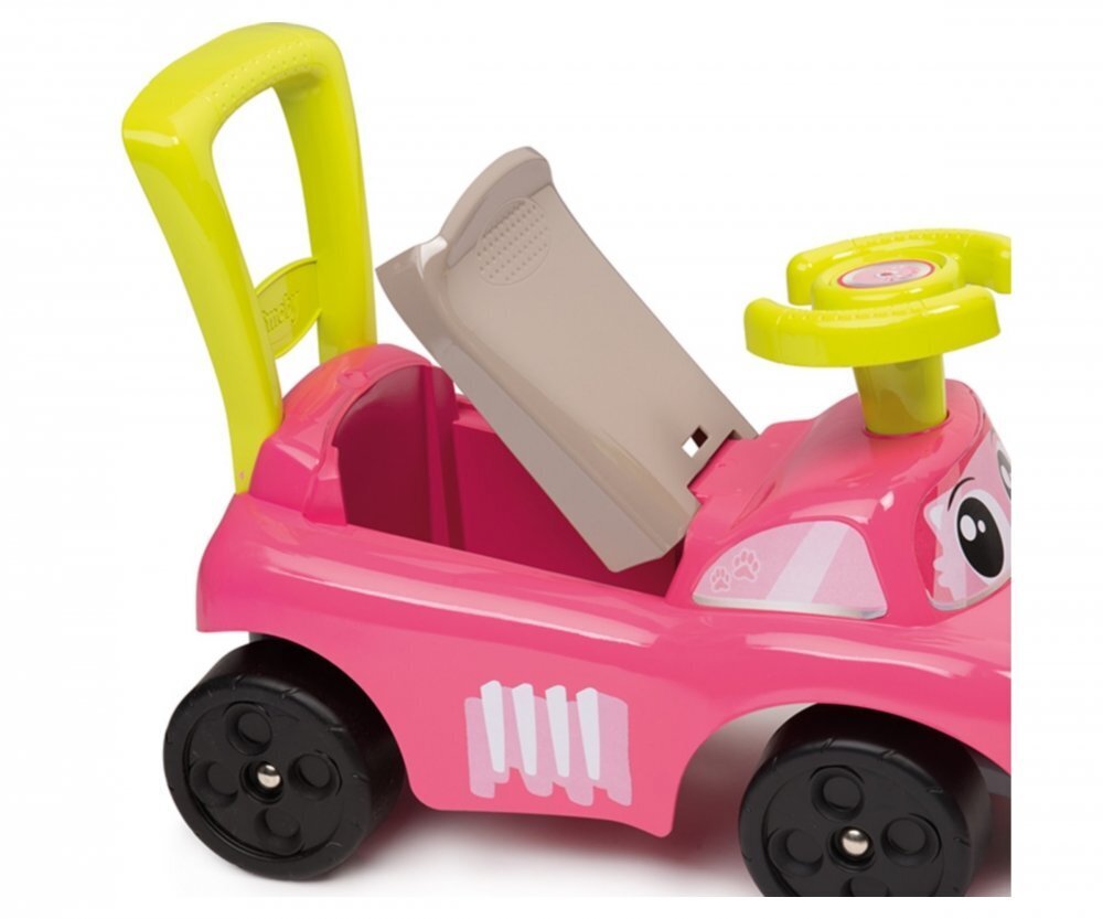 Potkuauto Smoby Auto Pink Ride-on lapsille hinta ja tiedot | Vauvan lelut | hobbyhall.fi