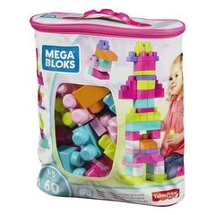 MegaBlocks Big building bag 60 osaa, pinkki hinta ja tiedot | Mega Bloks Lapset | hobbyhall.fi