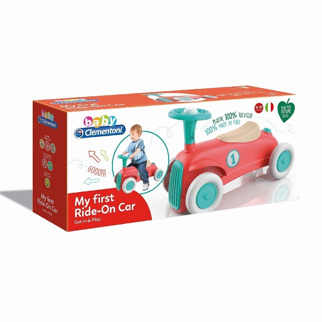 Clementoni Baby Ensimmäinen ajo-autoni hinta ja tiedot | Vauvan lelut | hobbyhall.fi